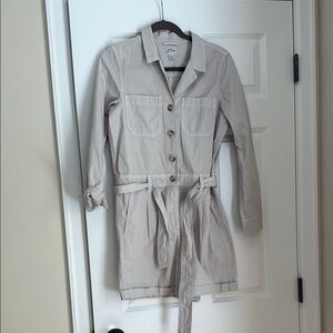 NWOT J. Crew Women's Foundry Chino Short Jumpsuit - Size 6 - Stone